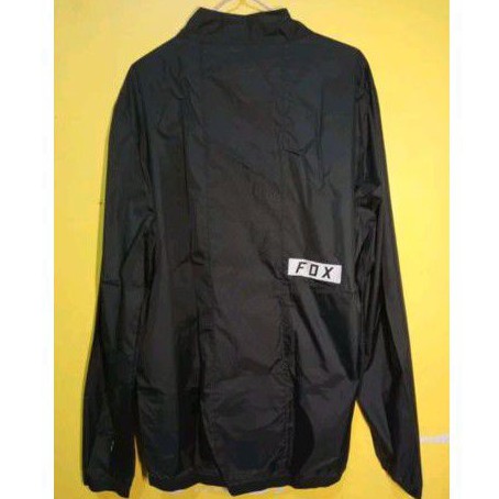 Jersey jacket jaket sepeda FOX ATTACK WIND BLACK ORIGINAL