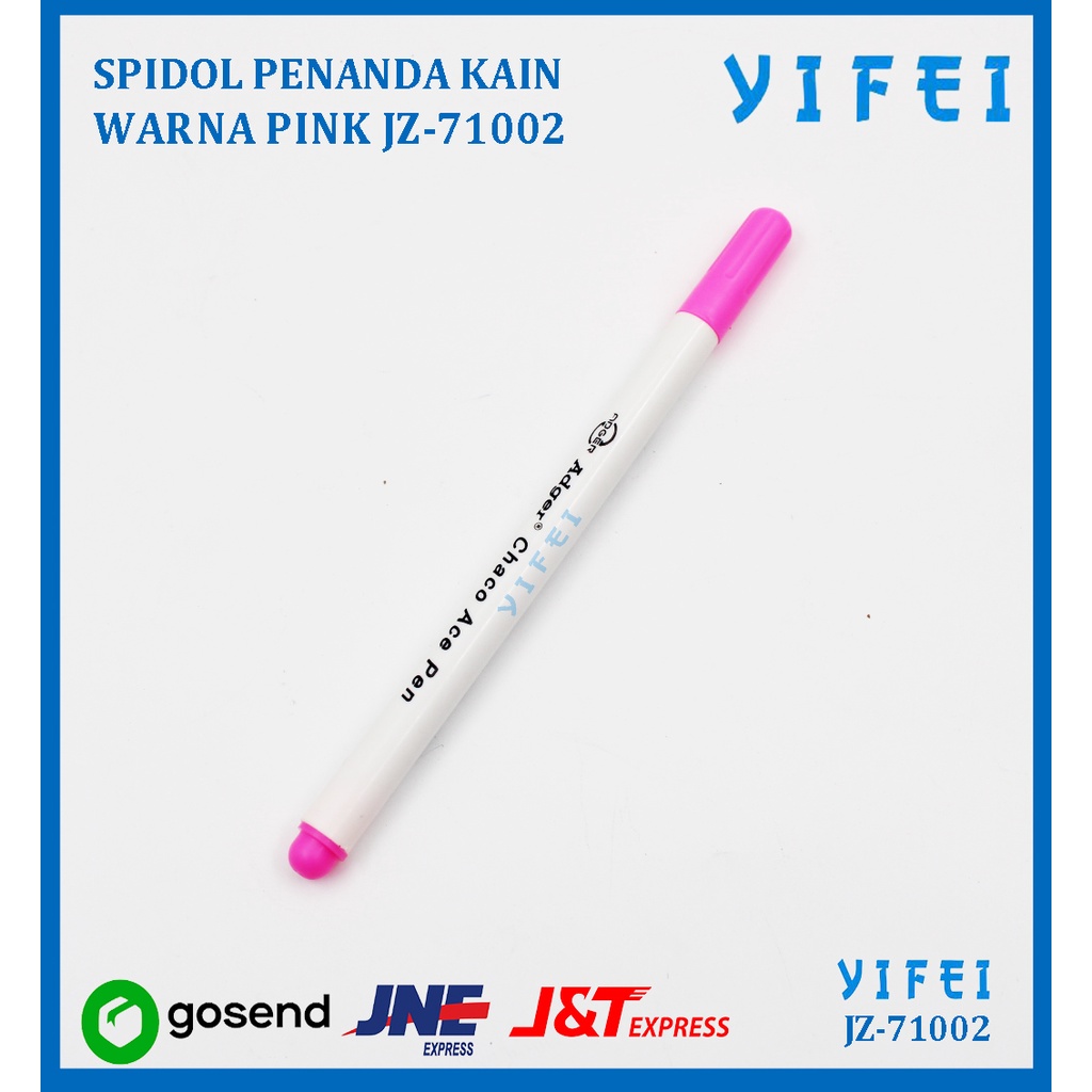 SPIDOL PENANDA KAIN /WATER ERASABLE PEN WARNA PINK YIFEI-71002