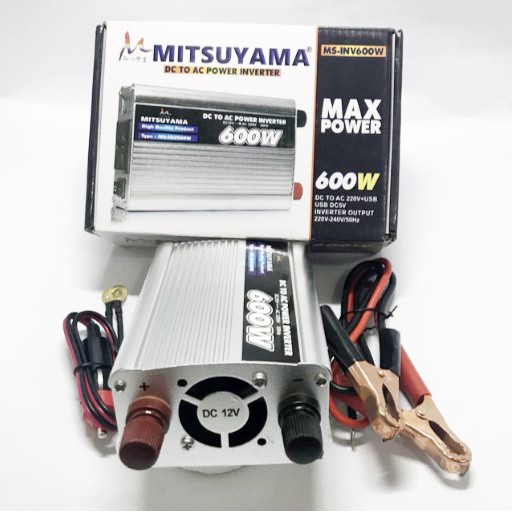 Power Inverter Mitsuyama 600 Watt MS-INV600 Mengubah Arus Dc Menjadi Ac