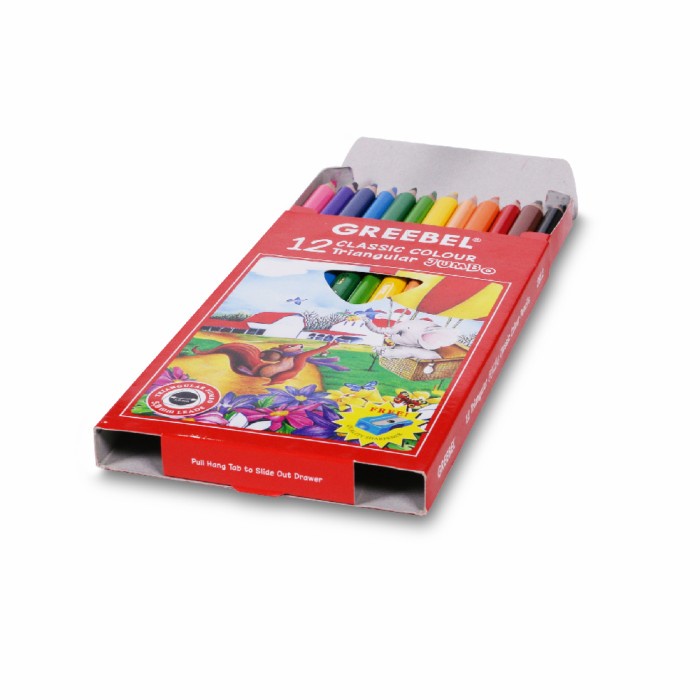 

Terlaris Pensil Warna Jumbo Greebel Extra Strong 5.0 Mm Trendi