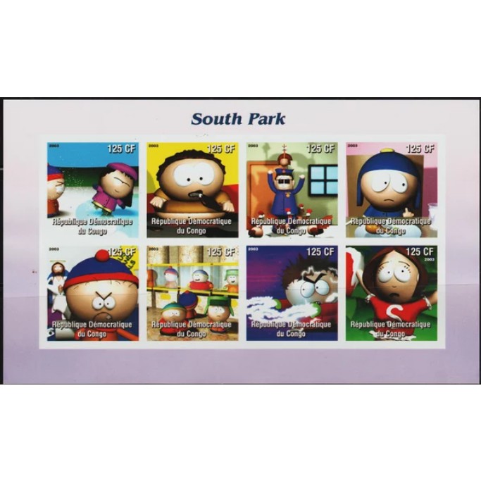 

Perangko Filateli 12097 Congo 2003 Cartoon South Park - Imperf