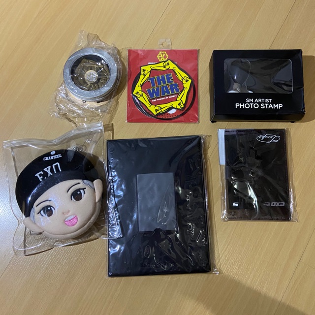 OFFICIAL EXO Chanyeol MERCH (no pc) fidget spinner, coaster, stamp, pouch, notebook, wallet