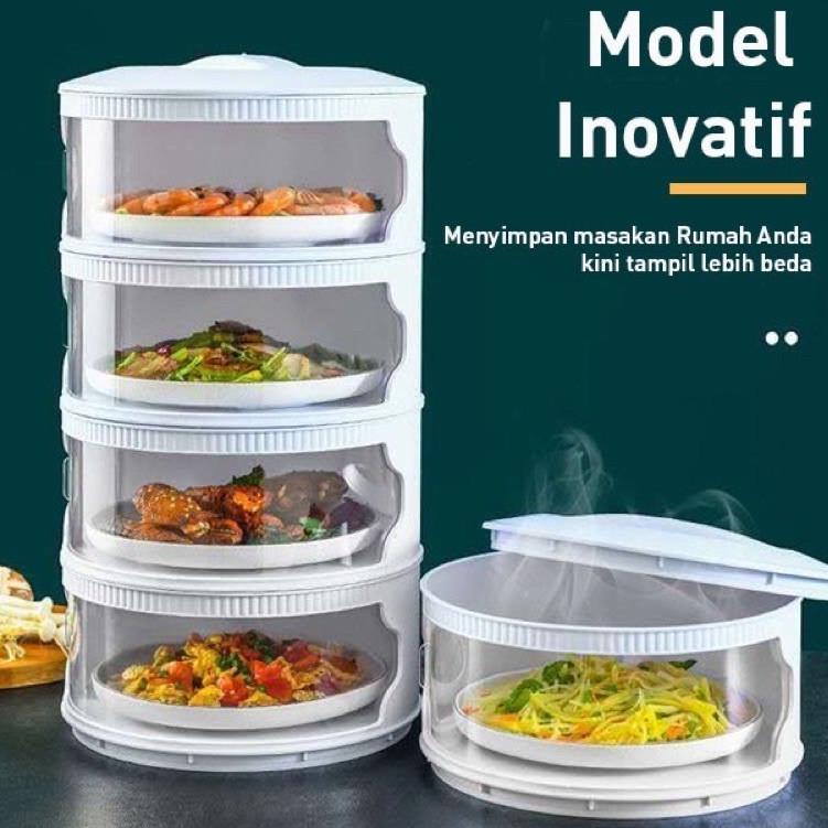 Terkini [ACQ] Food Storage 4 Layer / Rak Penyimpanan Makanan Tudung Saji 4 Tingkat 8TN