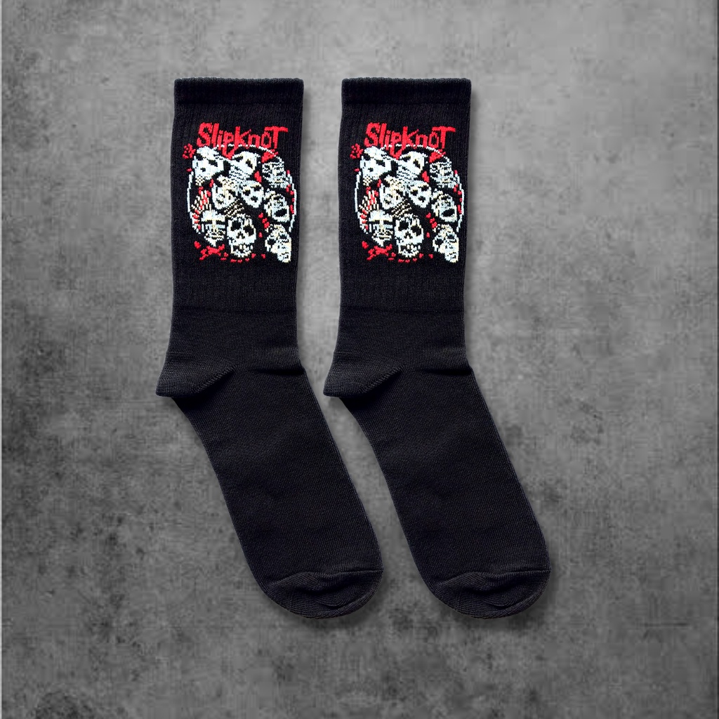 Kaos Kaki Oldschool Motif Band SLIPKNOT - Kaos Kaki Premium - Amaterasu Official