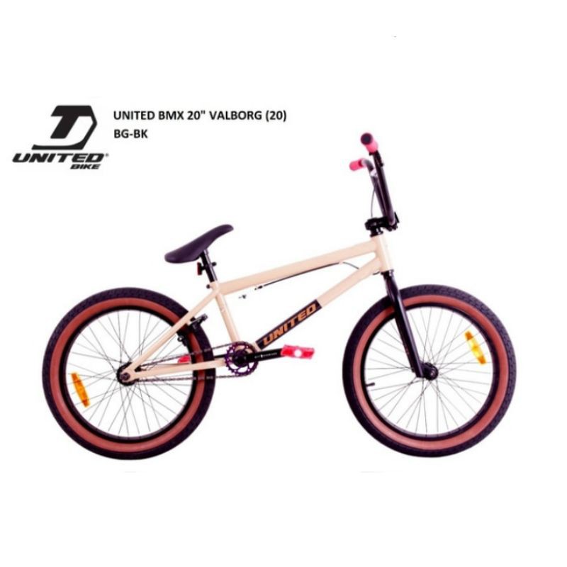 Sepeda BMX United Valborg 20 Inci Anak dan Dewasa Free Style Original Keren
