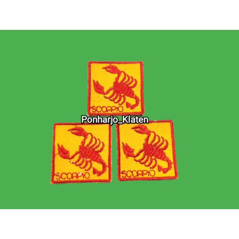 Tanda Regu Pramuka Putra Scorpio / Tanda Regu Pramuka Scorpio / Tanda Regu Scorpio