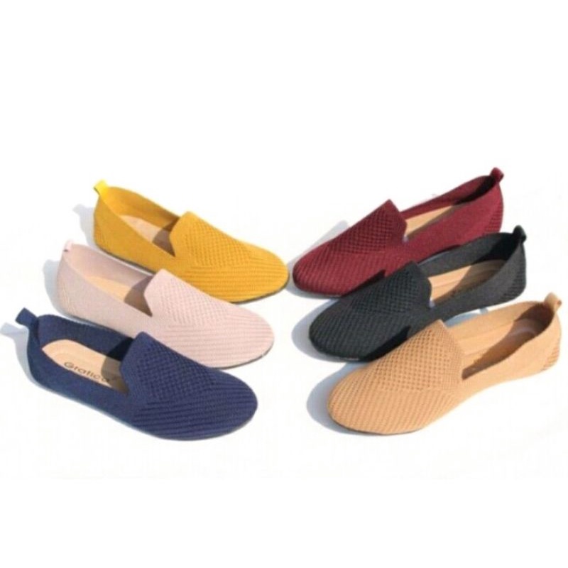 Sepatu Flat Wanita Rajut
