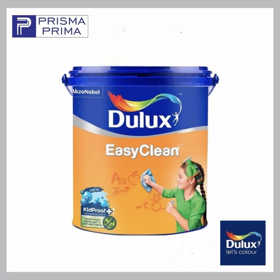 Cat Tembok Anti Noda Dulux Easy Clean 2.5 Liter Putih White / Warna