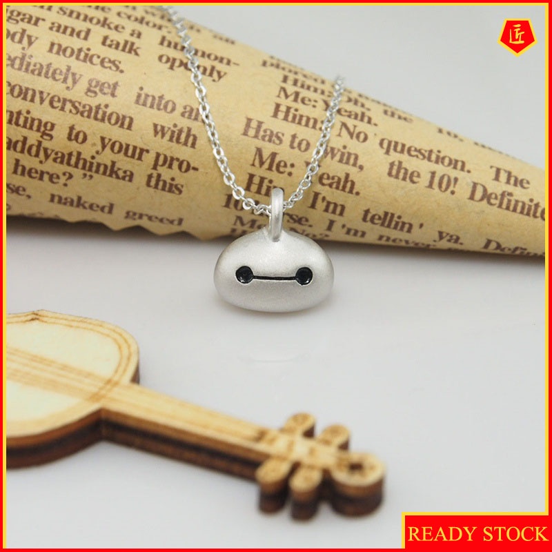 [Ready Stock]Cartoon Baymax Necklace Pendant Cute Fashion Couple Gift