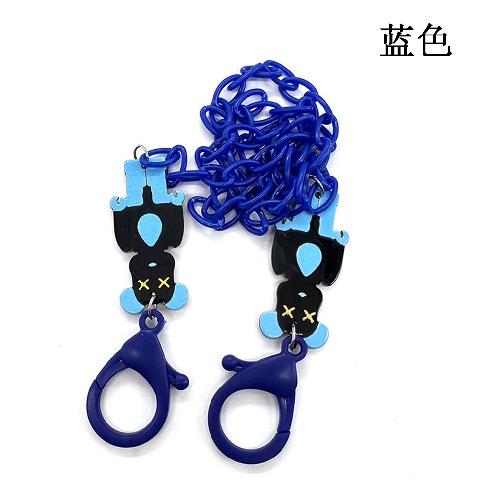 (Cod Tangding) Tali Lanyard Kacamata / Earphone Motif Kartun Beruang Bahan Akrilik