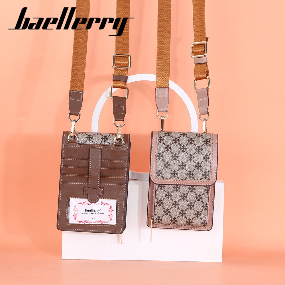 BAELLERRY N2362 Tas Selempang Wanita Tas Handphone Sling Bag PU Leather Premium WATCHKITE WKOS