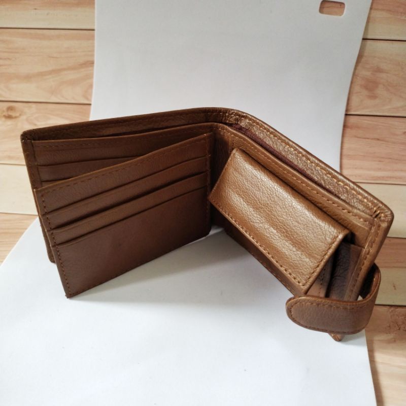 Dompet imperial kancing mini kulit asli