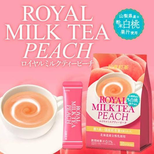 

(BISA COD) ROYAL MILK TEA PEACH Isi 10 Sticks (Original Japan) BERGARANSI Kode 839
