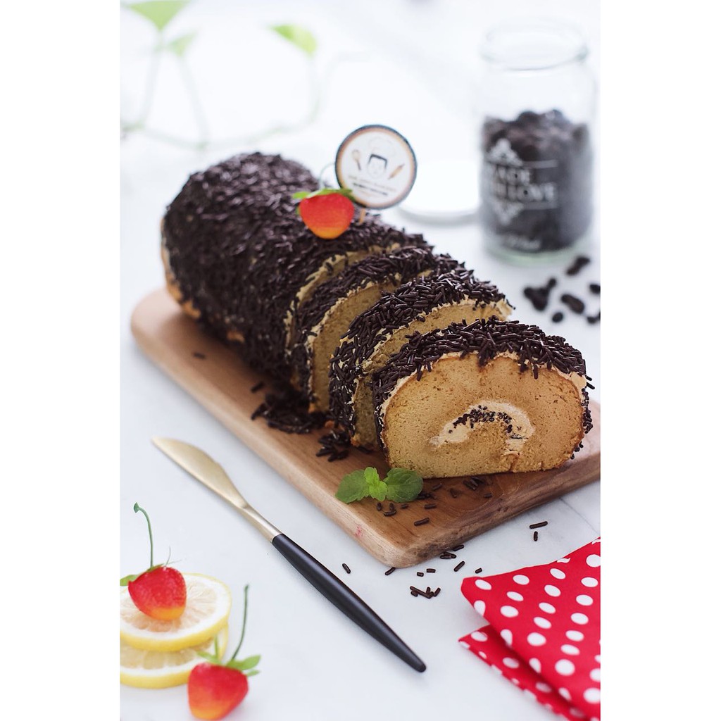 

Bolu Mocca topping meses ceres