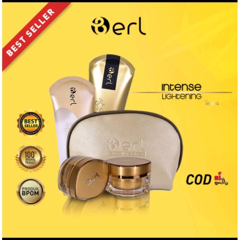 B ERL  INTENSE LIGHTENING SERIES LIXURI POUCH / 1 PAKET B ERL perawatan wajah