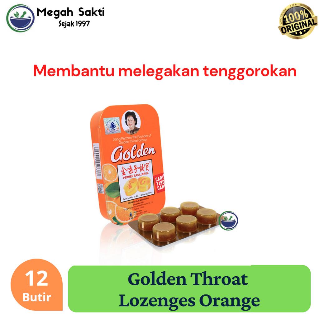 

Megah Sakti - Golden Throat Lozenges Permen Rasa Jeruk 12's - Pereda Sariawan