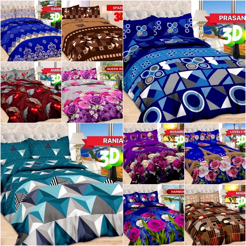 (BISA COD) SPREI BONITA DISPERSE UK 180*200 CM ANTI LUNTUR