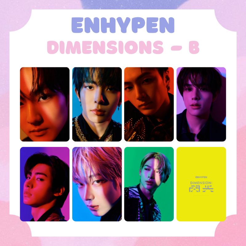 [ENHYPEN] PHOTOCARD ENHYPEN DIMENSIONS JUNGWON HEESUNG JAY JAKE SUNGHOON SUNOO NI-KI ‼️ BACA DESKRIPSI‼️