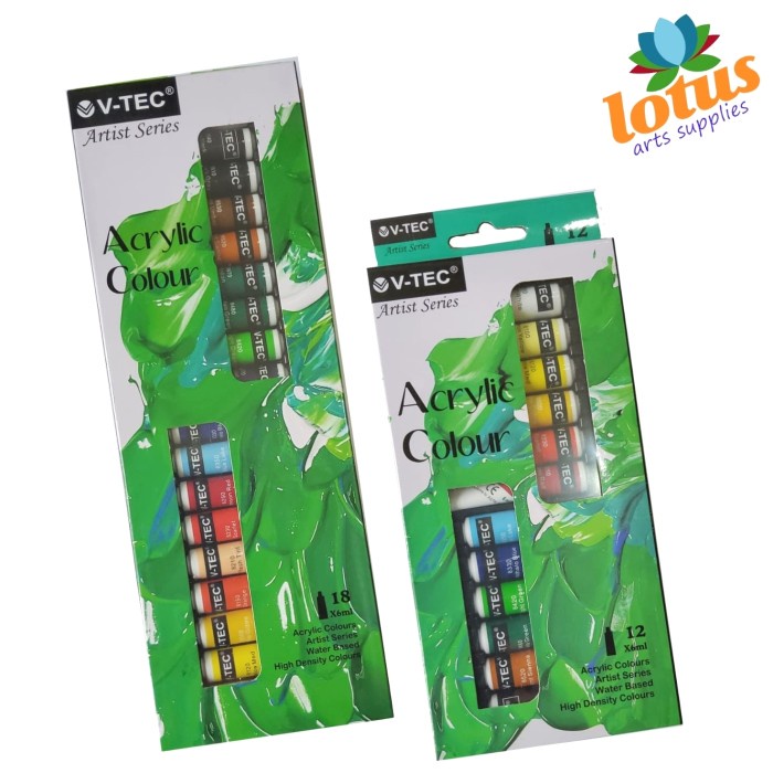 

Jual V-Tec Acrylic Colour Set 18 Warna X 6Ml Tube Bergaransi