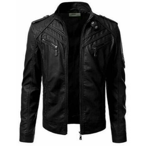 Jaket Kulit Pria Touring Bikers Riders Motor Sports Moge