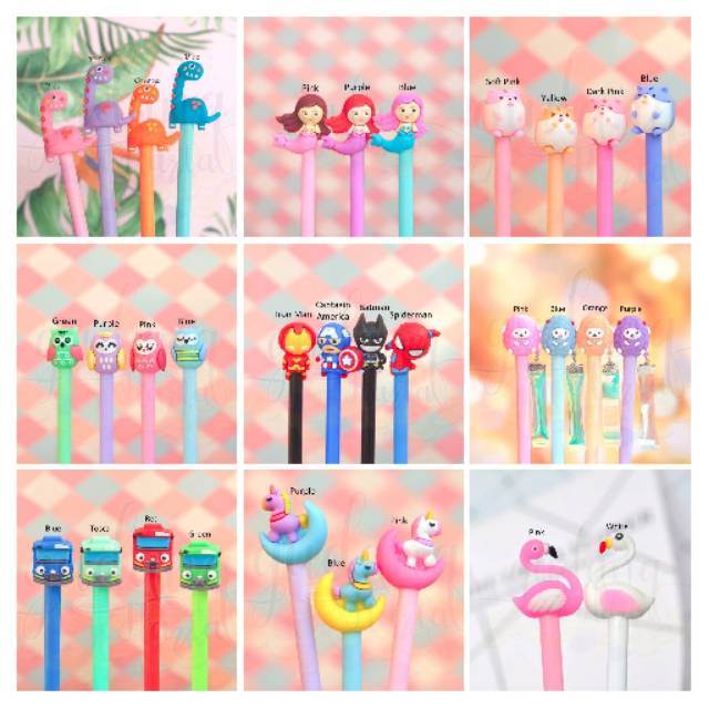 

Pulpen Doraemon - tayo / pulpen gel karakter/ pulpen minyak