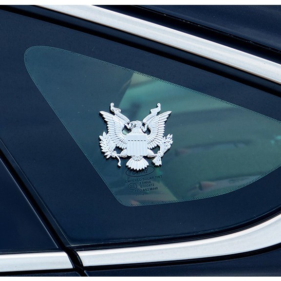 Tempelan Stiker Emblem Mobil Chorme UNITED STATES BALD EAGLE