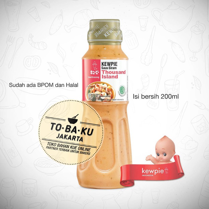 

BIG SALE KEWPIE SALAD DRESSING THOUSAND ISLAND SAUS SIRAM KEMASAN BOTOL 200ML !!!!!!