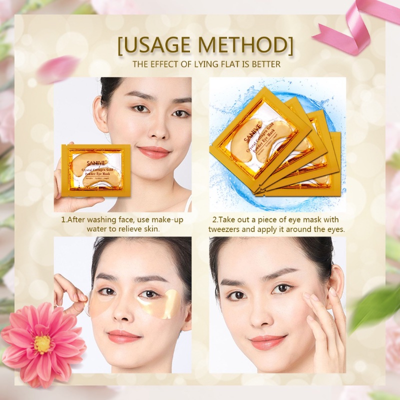 SANIYE  Eye Mask Masker Mata Kantong Eye Mata Panda Collagen Gold Crystal EM001