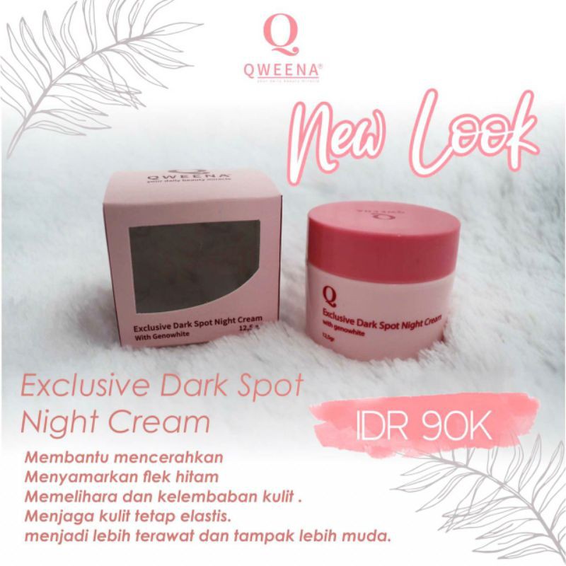 Qweena Excusive Dark Spot Night Cream with genowhite &quot;12,5gr&quot;