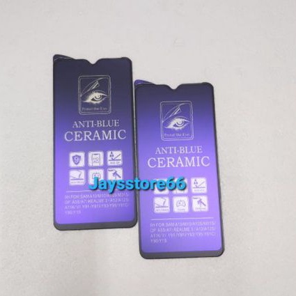 Tempered Glass Ceramic Anti Blue Matte Ray Screen Guard Anti Pecah Oppo  A57 2022 A5s/ A7/ A12/A12s/ A11k A55 5G  A56 5G  A96  A94 5G A12s  Reno 5 4G Reno 5 4G 5Z 5Lite  6 4G 7 5G  7 SE 5G 7Z 5G  7 7Z