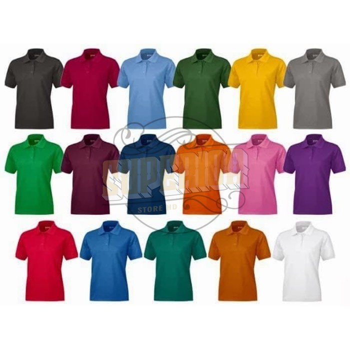 KAOS KERAH POLO SHIRT BERKERAH POLOS PRIA M -XL ASLI IMPORT 
