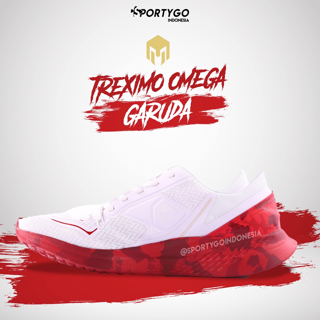 Sepatu Running Mills Treximo Omega Garuda Original