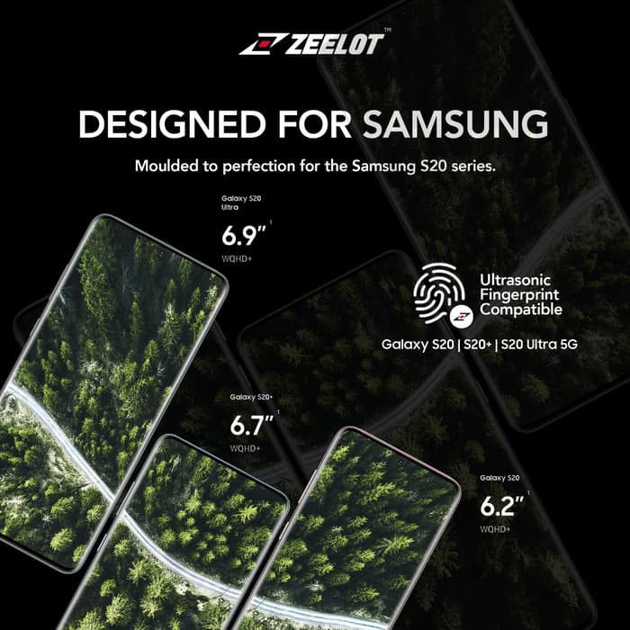 Zeelot 3D UV Tempered Glass Samsung Galaxy S20 Ultra / S20 Plus / S20