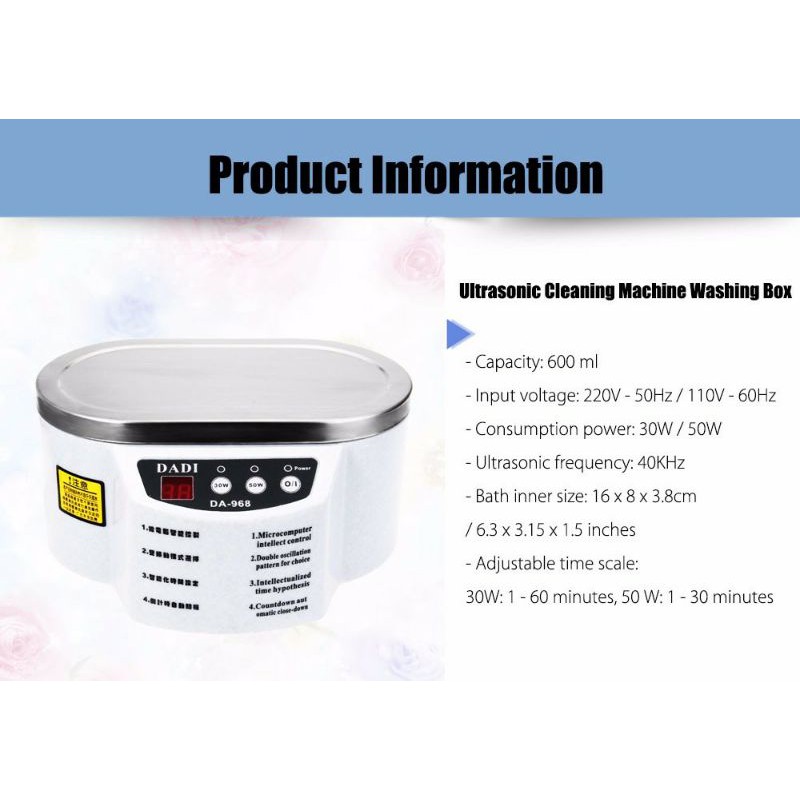 Mesin Pembersih Perhiasan Ultrasonic Smart Cleaner