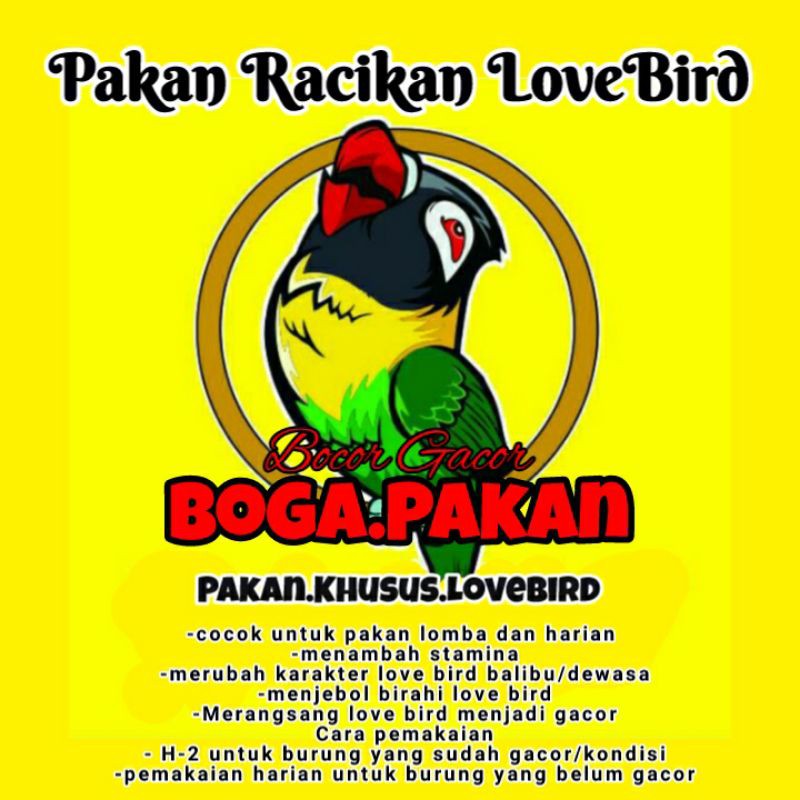 

pakan racikan lovebird (boga pakan)