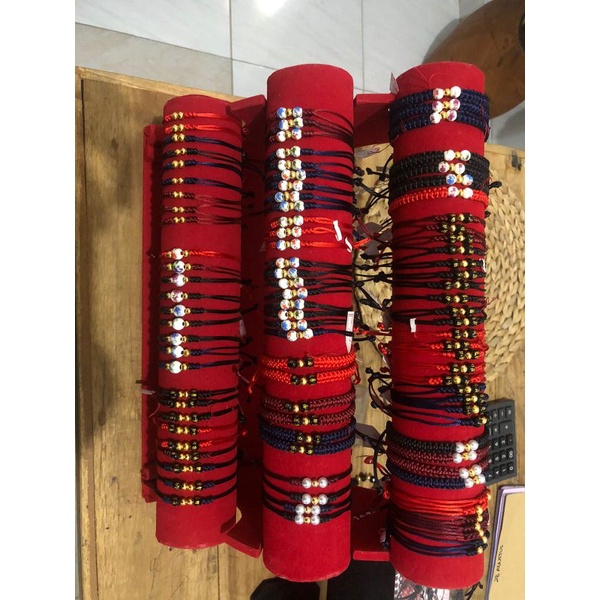 gelang tali emas motif batu hitam