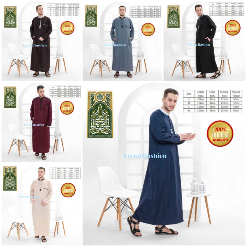 Jubah Ikhwan gamis arab pria terpopuler ABG Tanggung dan Dewasa✔COD OK