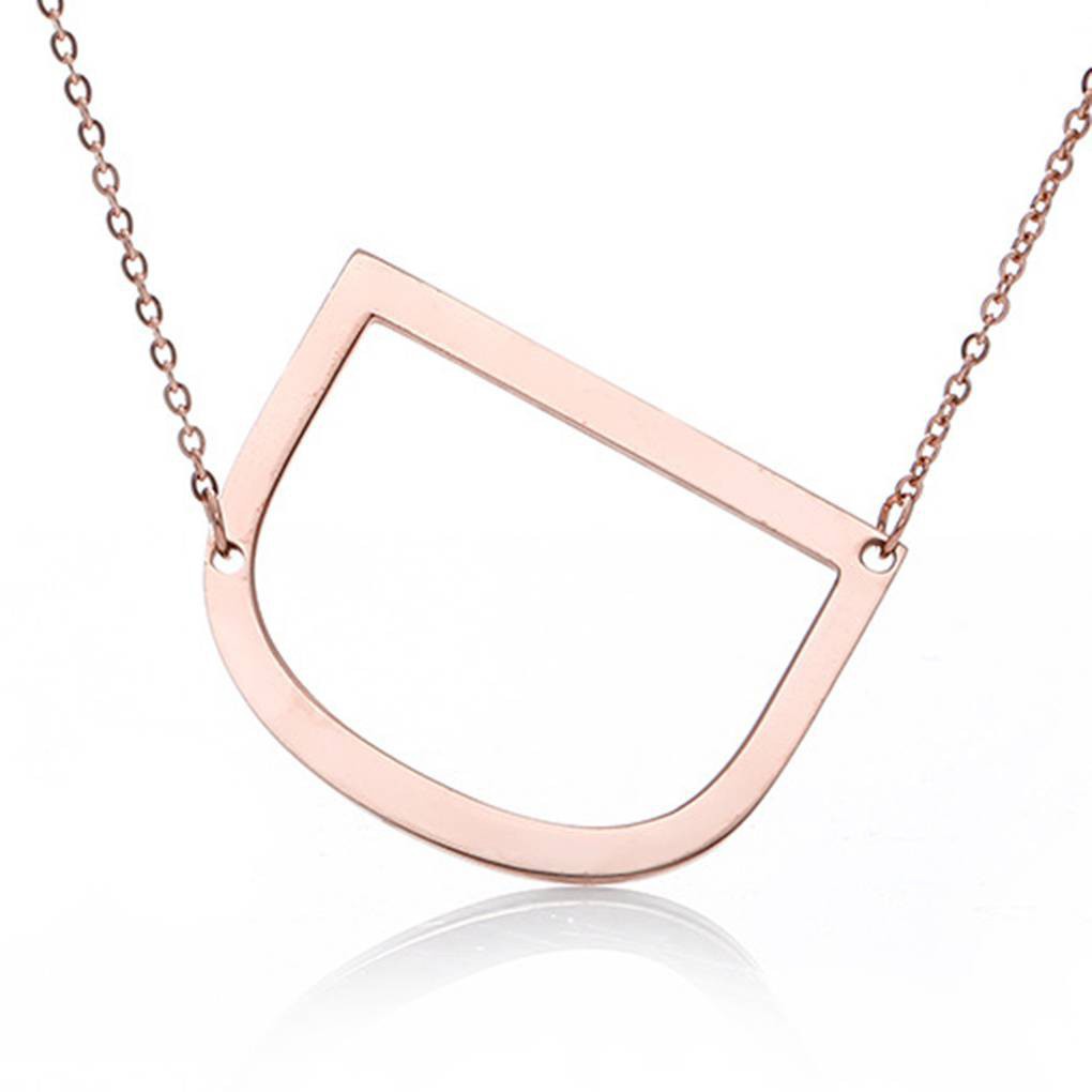 ✅COD ROSEGOLD Kalung Abjad Kalung Fashion Murah Import Wanita Kalung Alfabet Liontin