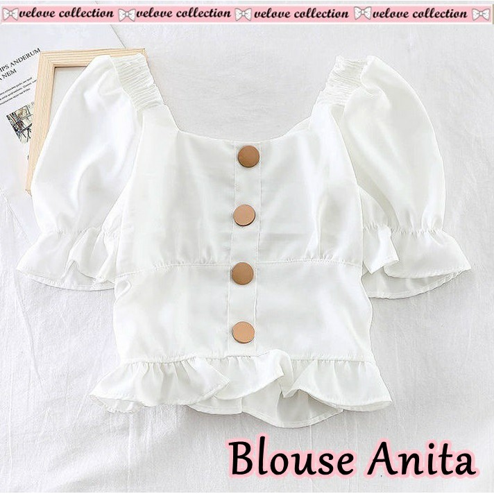 023 BLOUSE ANITA Pakaian Wanita Dewasa  Gaya Kekinian Baru Murah Grosir Tanah Abang