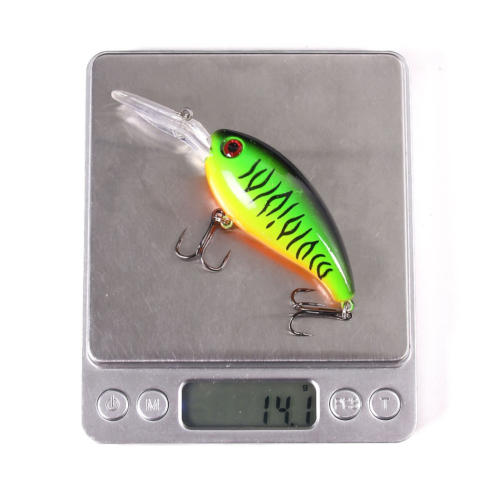 HENGJIA 1Pcs 10cm 14g Umpan Crankbait Pancing Minnow Swimbait Fishing Lure Ikan Bass Bait Tackle