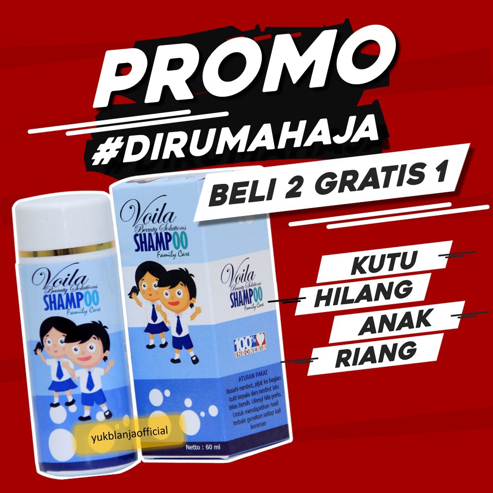 Shampo voila shampo anti kutu rambut anak BPOM shampo obat kutu
