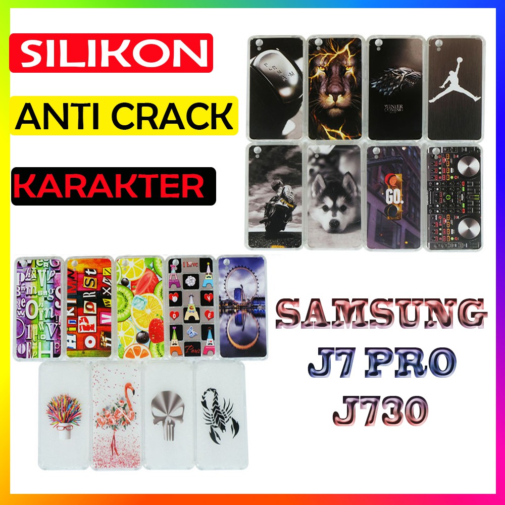 Case Silicone Handphone Samsung J7 Pro / J730 Kesing Silikon Soft Case Casing UltraThin Anti Crack