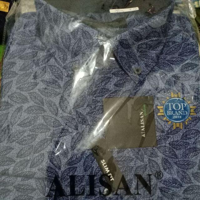 Kemeja Alisan Panjang Corak Reguler & Slimfit 14,5 - 16