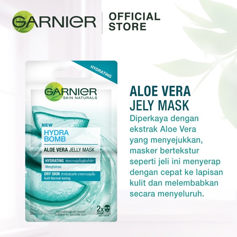 garnier hydra bomb aloe vera jelly mask