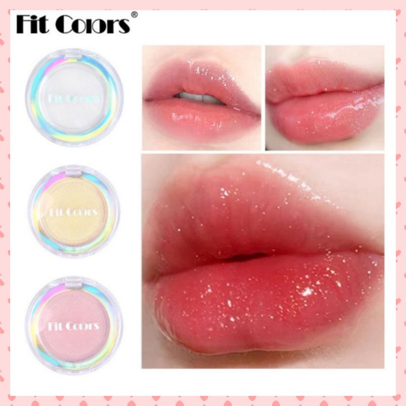 FIT COLORS Original Transparent Moisturizing Lip Jelly Untuk Perawatan Bibir Kering