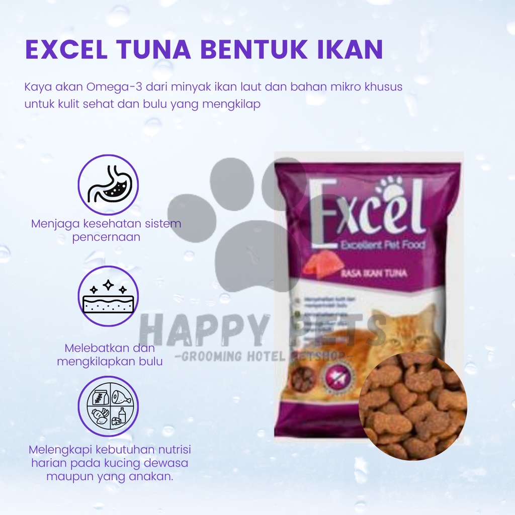 EXCEL TUNA 500 GR BENTUK IKAN SEGITIGA DONAT
