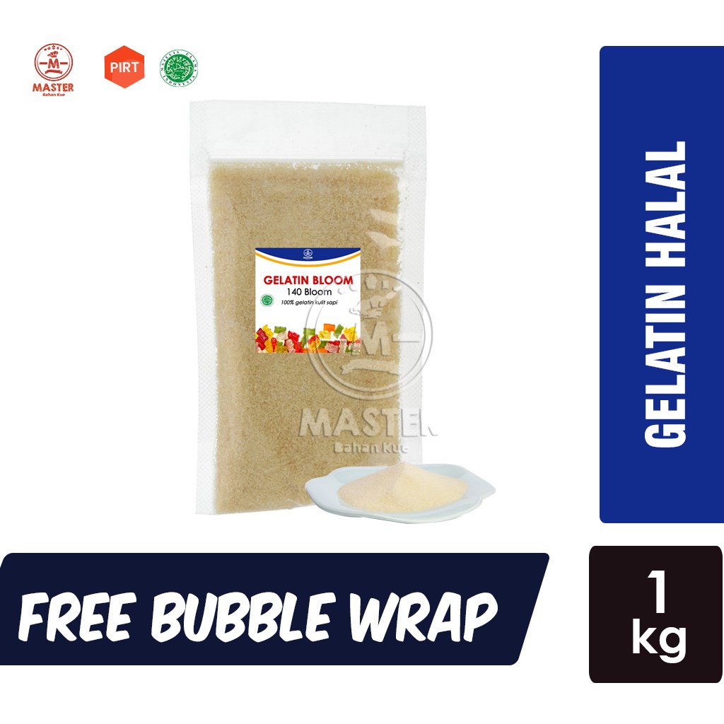 

Gelatin Bubuk Halal / Gelatin Bloom / Gelatin Sapi [ 1kg ]