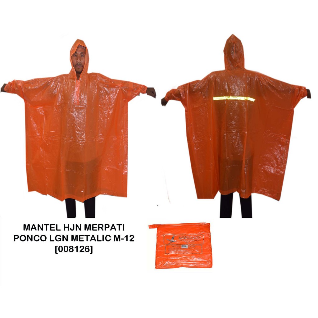 Merpati Jas Hujan Ponco Lengan Metalic M-12 / Jas Hujan Ponco Lengan/ Mantel Hujan Ponco Lengan