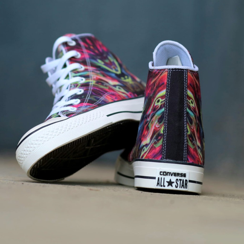 SEPATU CONVERSE ALLSTAR MOTIF CORAK PELANGI SEPATU KASUAL PRIA MURAH KEREN PREMIUM