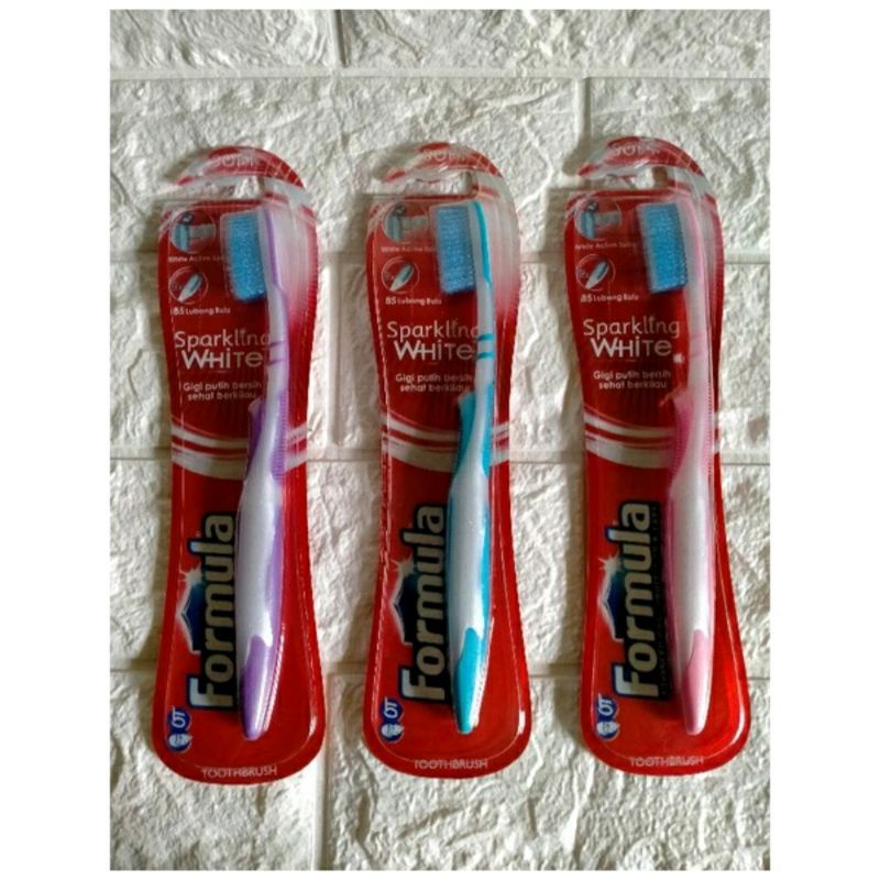 Formula Sparkling White Toothbrush / Sikat Gigi Formula Sparkling White / Sikat Gigi Formula Soft / 